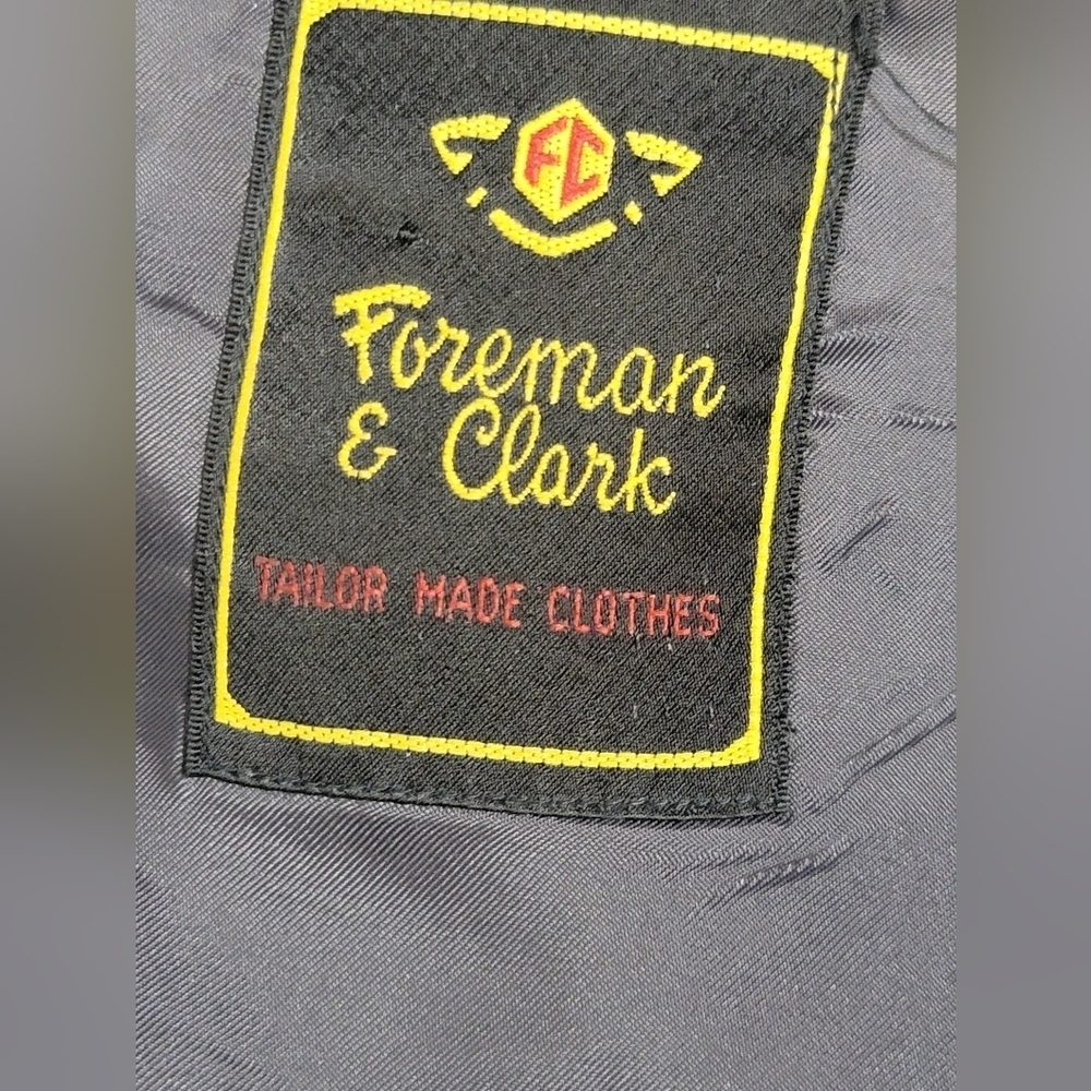 Vintage Foreman And Clark Mens 46L 50% Camal 50% Wool Suit Jacket/Blazer - Picture 3 of 11